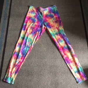 Colorful Tie Dye Stretch Leggings